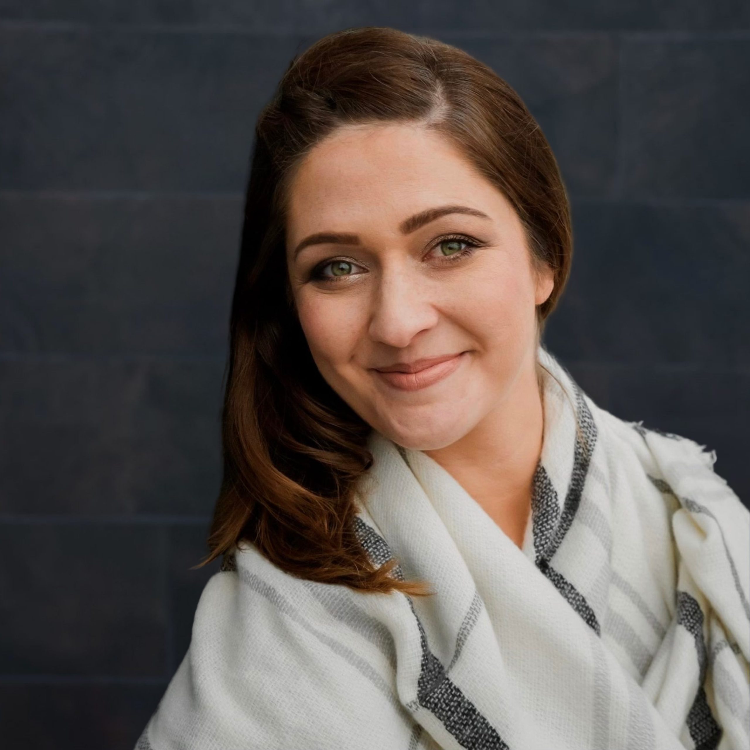 Headshot with dark background